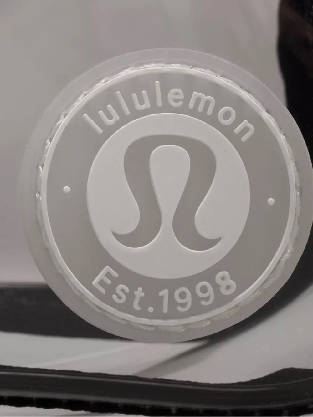 Lululemon Clear Everywhere Belt Bag 1L Round Logo Patch Black NWT - Picture 5 of 5